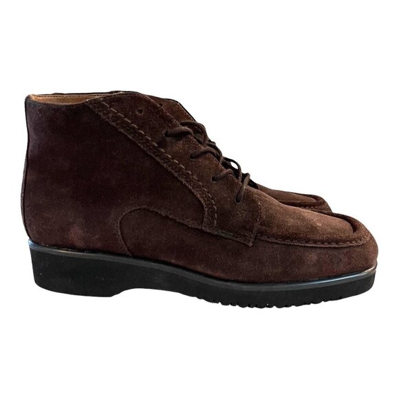 DannexXVintage Mens D-Chili Leather Upper Brown Suede Lace-Up Boots Size 10M